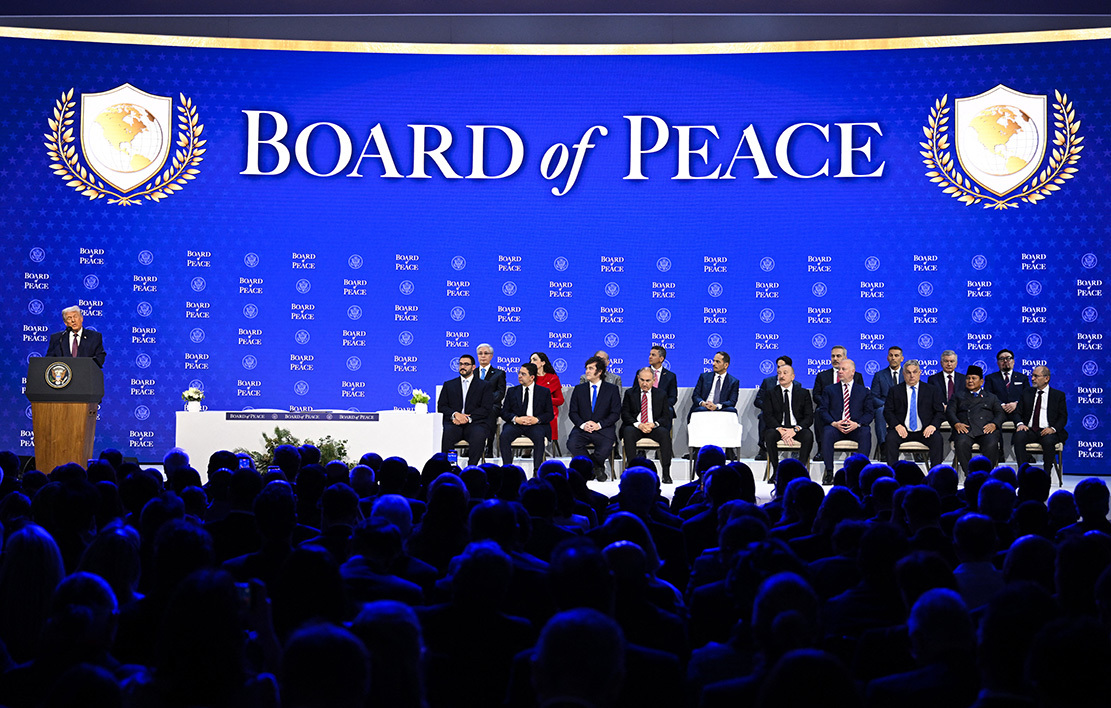 美国总统特朗普宣布启动所谓“和平委员会”。 IC photo